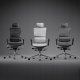 Krzesło biurowe Diablo Chairs V-Master Biało-czarne 8