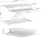 Biurko SENSE7 konwerter biurowy Białe 81 cmx40 cm 7