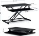 Biurko SENSE7 konwerter biurowy Czarne 81 cmx40 cm 7