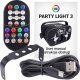 Lampa studyjna LIGHT4ME LIGHT4ME PARTY LIGHT 3 efekt LED oświetlenie disco laser kula +pilot 4