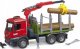 Bruder Ciężarówka Mercedes Benz Arocs z dźwigiem do przewozu drewna + 3 kłody (GXP-882721) 1