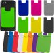 Hurtel Samoprzylepne etui na karty na tył telefonu - czerwone 3