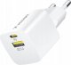 Ładowarka Wozinsky Ładowarka sieciowa Wozinsky WWCEAC GaN USB-A USB-C 33W - biała 1