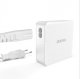Ładowarka Dudao Szybka ładowarka sieciowa GaN 100W 2 x USB-C / 2 x USB Dudao A100EU - biała 6
