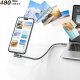 Kabel USB Unitek USB-C - USB-C 5 m Srebrny (C14123BK-5M) 5