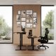 Biurko SENSE7 Nojo Wenge 140 cmx70 cm Black Oak 3