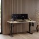 Biurko SENSE7 Nojo Sosna 140 cmx70 cm Black Pine 2