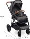 Wózek Caretero WÓZEK SPACEROWY RATIO DARK GREY 4