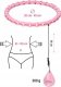 HMS HHW11 PLUS SIZE HULA HOP LIGHT PINK with protrusions and weights 13