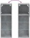 vidaXL Szafki TV, z LED, 2 szt., szarość betonu, 30,5x30x90 cm 12