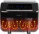 Frytkownica beztłuszczowa Emerio Emerio Heißluftfritteuse, Smart Fryer, 3,6+3,6L, Cool touch 4