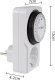 GreenBlue Włącznik czasowy - timer mechaniczny GreenBlue, 48 programów, max. obciążenie 16A, IP20, GB360 F 8