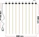 Heckermann Girlanda Led Heckermann Ys-0003 3X3M 300Led Warm 2