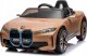 BMW Autko i4 na akumulator dla dzieci Złoty + Wolny Start + EVA + Audio LED + Pilot 1