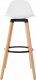 Atmosphera Hoker barowy z oparciem MAXON, 92 cm, kolor biały 3