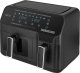 Frytkownica beztłuszczowa ECG ECG AF 8300 Dual Fry Hot air fryer, 5.2 L + 3.1 L, temperature setting 80-200 °C, 60 min timer 3