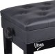 V-Tone V-TONE ŁAWA 2 BK ława do pianina ze schowkiem CZARNA 5