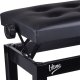 V-Tone V-TONE ŁAWA 1 BK ława do pianina fortepianu CZARNA 4