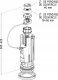 NICOL WATER FLUSH MECHANISM 3V10S 4