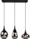 Lampa wisząca DELIGHT Trio Lumina 317000332 lampa wisząca zwis 3x40W E14 czarna 2