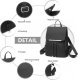 Plecak turystyczny Accessorize Me Pikowany Plecak Damski Czarny Nylon Flossy 9