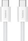 Kabel USB Baseus USB-C - USB-C 1 m Biały (6932172648800) 3