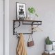 Leobert Półka z wieszakami na ubrania drewniana LOFT (LCR11BX) 2