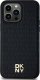 DKNY DKHMS24LPSHRPSK S24 Ultra S928 czarny/black hardcase Leather Pattern Metal Logo MagSafe 1