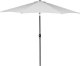 Springos Parasol ogrodowy łamany 300 cm duży z korbką na balkon, taras jasnoszary UNIWERSALNY 16