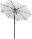 Springos Parasol ogrodowy łamany 300 cm duży z korbką na balkon, taras jasnoszary UNIWERSALNY 18