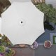 Springos Parasol ogrodowy łamany 300 cm duży z korbką na balkon, taras jasnoszary UNIWERSALNY 5