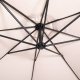 Springos Parasol ogrodowy na wysięgniku 350 cm składany z pokrowcem, na balkon, taras ecru UNIWERSALNY 5