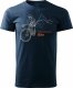 Topslang Koszulka rowerowa z rowerem górskim dla rowerzysty MTB mountain bike męska granatowa REGULAR XXL 1