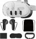 JYS Zestaw 7w1 Futerał Akcesoria Osłona Etui Do Gogli Okularów Vr Meta Quest 3 / Jys-mq016 8