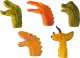 LeanToys Pacynki na Palce Dinozaury Zwierzęta 5 Szt. 2