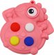LeanToys Pop It Dinozaur Antystresowy Sensoryczny Różowy Kieszonkowy 2