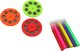 LeanToys Projektor Do Rysowania 3 Wymienne Dyski Pisaki Fioletowy 3