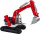 LeanToys Koparka Gąsienicowa Biało-Czerwona Metalowa Łyżka 2