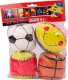 LeanToys Miękkie Piłki Sportowe Koszykówka Rugby Piłka Nożna Baseball Zestaw 4ele. 3