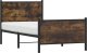 vidaXL Rama łóżka z wezgłowiem i zanóżkiem, przydymiony dąb 90x200 cm 4