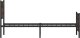 vidaXL Rama łóżka z wezgłowiem i zanóżkiem, przydymiony dąb 80x200 cm 6