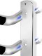 Aptel Metalowy WIESZAK na Ręczniki Łazienkowy w stylu Loft 48,5x28cm srebrny AG988C 3