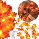 Springos Lampki liście dekoracja jesień girlanda łańcuch świetlny na baterie 20 LED UNIWERSALNY 6