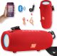 Głośnik T&G GŁOŚNIK BLUETOOTH PRZENOŚNY BEZPRZEWODOWY MOBILNY USB BOOMBOX RADIO LED MP3 TG322 1