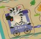 KIK Puzzle drewniane układanka zwierzątka zoo w pociągu 5