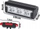Carruzzo L8R LAMPKA ROWEROWA LICZNIK LCD 2 w 1     KLAKSON 28
