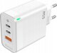 Ładowarka Jellico Ładowarka Szybka Quick 65W 2 x USB-C  USB3.0   kabel do iphone lightning 2