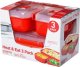 Sistema Heat & Eat 3 Pack, Set, Red, Polypropylene (PP), Transparent, New Zealand, 141 mm 2
