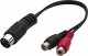 Kabel Monacor ACA-15/3 kabel DIN-phonowy 15cm 2