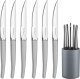 Amefa Lou Laguiole -  Steaks Knive- elegant satinfinish -6 stk  & kniv holder 1
